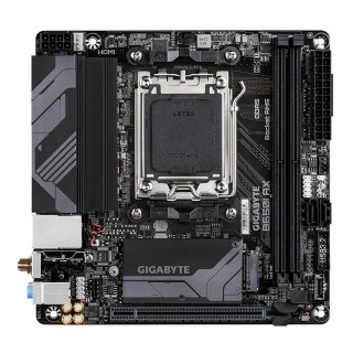 Gigabyte B650I AX 1.0 Processor family AMD Processor socket AM5 DDR5 DIMM Supported hard disk drive interfaces SATA, M.2 Number of SATA connectors 2