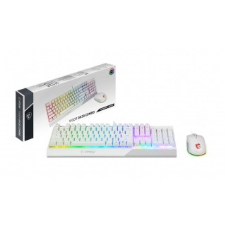 MSI Vigor GK30 Combo USB QWERTY Keyboard + Mouse GM11 White