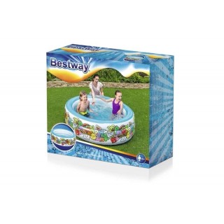 3-chamber inflatable pool 152x51cm in box B51121