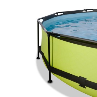 EXIT Lime pool ø300x76cm with filter pump - green Framed pool Round 4383 L