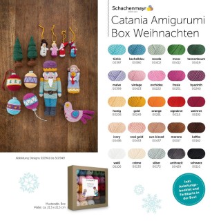 Crochet kit (25 colours) Catania Amigurumi Box Christmas DE/EN