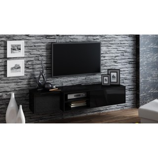 Cama TV cabinet SIGMA1 180 black/black gloss