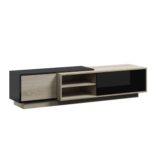 Cama TV cabinet SIGMA1 180 sonoma oak/black gloss