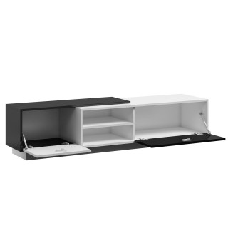 Cama TV cabinet SIGMA1 180 white/black gloss