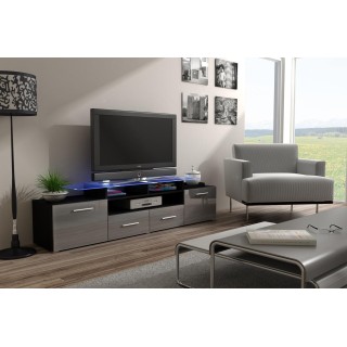 Cama TV stand EVORA 200 black/grey gloss