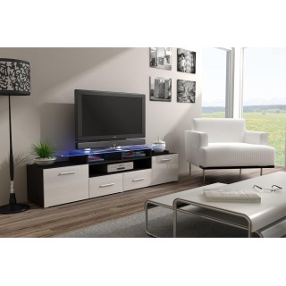 Cama TV stand EVORA 200 wenge/white gloss