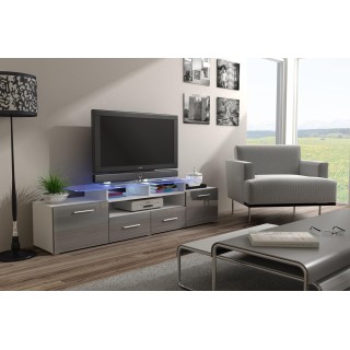 Cama TV stand EVORA 200 white/grey gloss