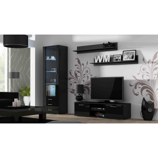 Cama TV stand SOHO 140 black/black gloss