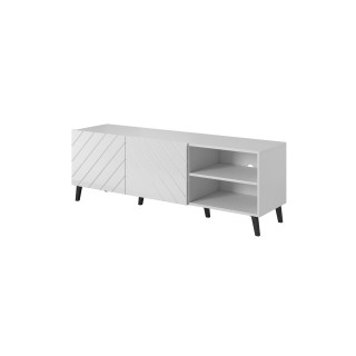 RTV cabinet ABETO 150x42x52 white/white glossy