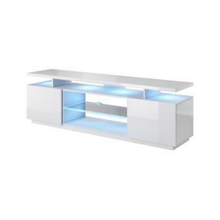 RTV cabinet EVA 180x40x56 white/white glossy