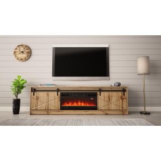 RTV GRANERO + fireplace cabinet 200x56.7x35 oak wotan