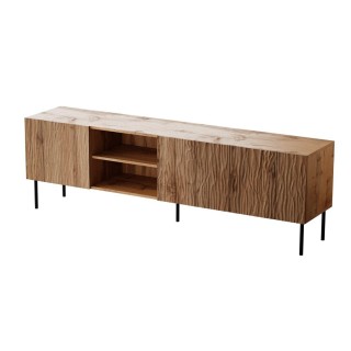 RTV JUNGLE cabinet 190x40.5x59.5 oak wotan + black legs
