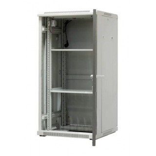 EMITERNET Free-standing frame cabinet EmiterNet Top, 24U, front door sheet metal/glass, 600x600x1180mm (width/depth/height) EM/SH05D-6624