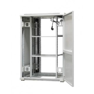 EMITERNET Free-standing frame cabinet EmiterNet Top, 24U, front door sheet metal/glass, 800x800x1180mm (width/depth/height) EM/SH05D-8824