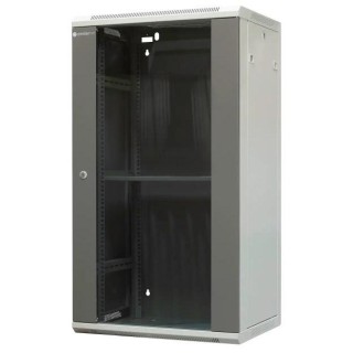EMITERNET Separate hanging cabinet 19" 22U, sheet metal/glass doors, 600×450×1083mm width/depth/height EM/AP6422