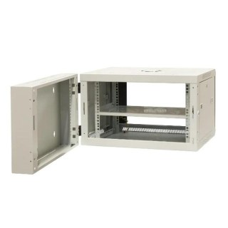 EMITERNET Split hanging cabinet 19" 6U, sheet metal/glass door, 600×550×370mm width/depth/height EM/AH6506