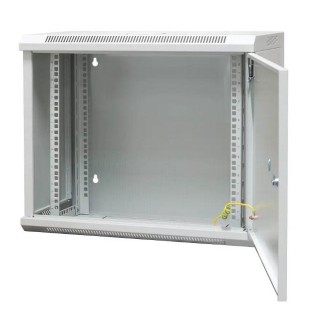EMITERNET Wall-hung cabinet, undivided tile, 19'', 9U, full sheet metal door, 600×300×500mm width/depth/height EM/AP6309-B