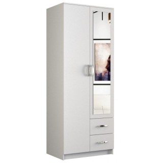 Topeshop ROMANA 80 BIEL L bedroom wardrobe/closet 5 shelves 2 door(s) White