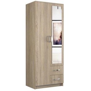 Topeshop ROMANA 80 SON L bedroom wardrobe/closet 5 shelves 2 door(s) Oak