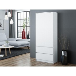 Topeshop SZAFA MALWA B bedroom wardrobe/closet 5 shelves 2 door(s) White
