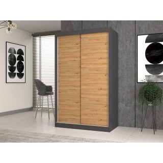 Topeshop IGA 120 ANT/ART B bedroom wardrobe/closet 7 shelves 2 door(s)
