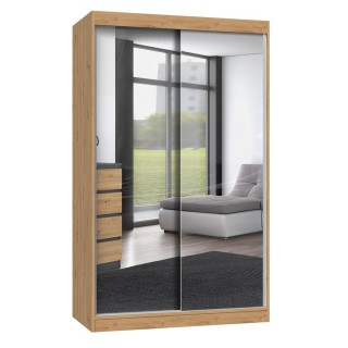 Topeshop IGA 120 ART A KPL bedroom wardrobe/closet 7 shelves 2 door(s) Oak