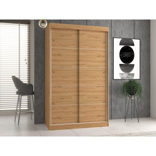 Topeshop IGA 120 ART C KPL bedroom wardrobe/closet 7 shelves 2 door(s) Oak