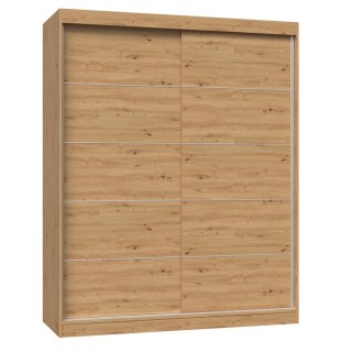 Topeshop IGA 160 ART C KPL bedroom wardrobe/closet 7 shelves 2 door(s) Oak