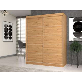Topeshop IGA 160 ART C KPL bedroom wardrobe/closet 7 shelves 2 door(s) Oak