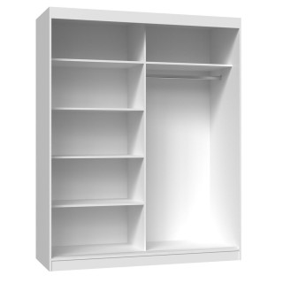 Topeshop IGA 160 BIEL B KPL bedroom wardrobe/closet 7 shelves 2 door(s) White