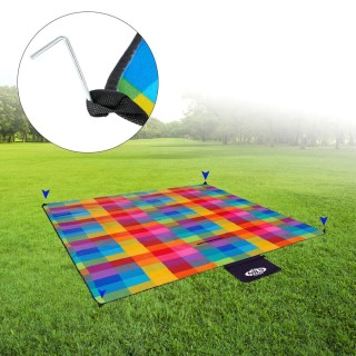 NILS CAMP picnic blanket NC2221 multi 250 x 200 cm