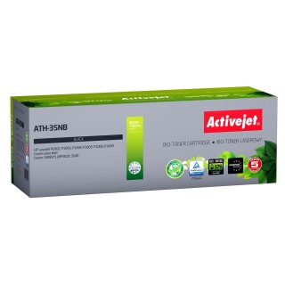 BIO Activejet ATH-35NB toner for HP, Canon printers, Replacement HP 35A CB435A, Canon CRG-712; Supreme; 1800 pages; black. ECO Toner.