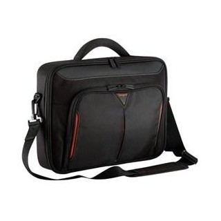 DELL Classic+ notebook case 35.6 cm (14") Briefcase Black, Red