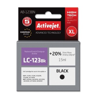 Activejet AB-123BN ink (replacement for Brother LC123Bk/LC121Bk; Supreme; 15 ml; black)
