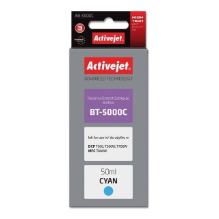 Activejet AB-5000C Ink Bottle (Replacement for Brother BT-5000C; Supreme; 50 ml; cyan)