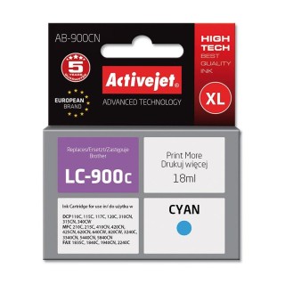 Activejet AB-900CN Ink (replacement for Brother LC900Bk; Supreme; 17.5 ml; cyan)