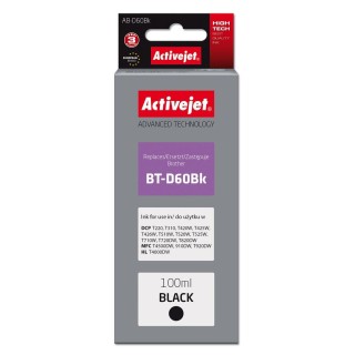 Activejet AB-D60Bk Ink Cartridge (replacement for Brother BT-D60Bk; Supreme; 100 ml; black)