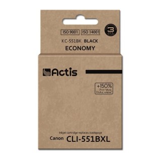 Actis KC-551Bk ink (replacement for Canon CLI-551Bk; Standard; 12 ml; black (with chip)