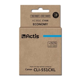 Actis KC-551C ink (replacement for Canon CLI-551C; Standard; 12 ml; cyan (with chip)