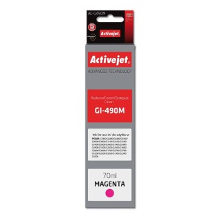 Activejet AC-G490M Ink cartridge (replacement for Canon GI-490M; Supreme; 70 ml; 7000 pages, magenta)