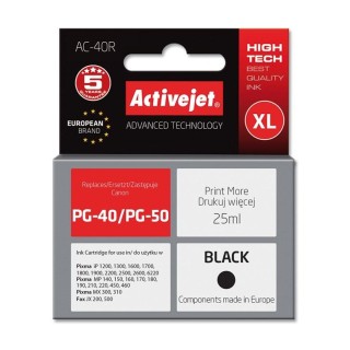 Activejet AC-40R Ink cartridge (replacement for Canon PG-40; Premium; 25 ml; black)