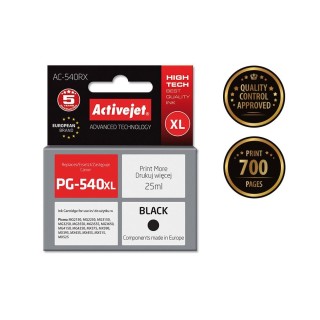 Activejet AC-540RX Ink cartridge (replacement for Canon PG-540XL; Premium; 25 ml; 700 pages, black)