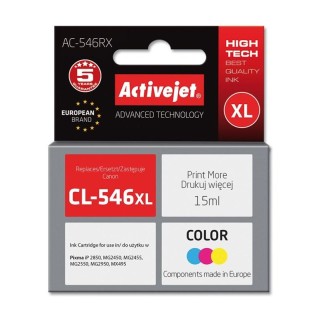 Activejet AC-546RX Ink cartridge (replacement for Canon CL-546XL; Premium; 15 ml; color)