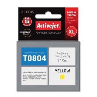 Activejet AE-804N ink (replacement for Epson T0804; Supreme; 13,5 ml; yellow)
