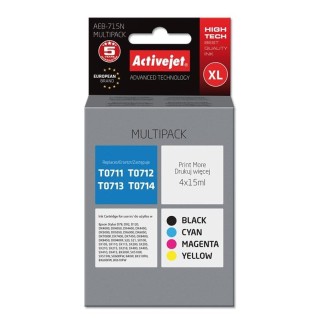 Activejet AEB-715N ink (replacement for Epson T0715; Supreme; 4 x 15 ml; black, magenta, cyan, yellow)