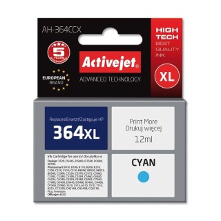 Activejet AH-364CCX Ink Cartridge (replacement for HP 364XL CB323EE; Premium; 12 ml; cyan)