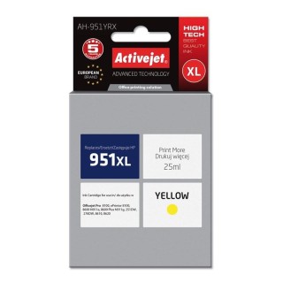 Activejet AH-951YRX Ink Cartridge (replacement for HP 951XL CN048AE; Premium; 25 ml; yellow)