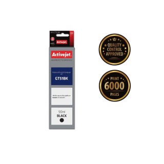 Activejet AH-GT51Bk ink (replacement for HP GT-51BK M0H57AE; Supreme; 90 ml; black)