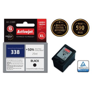 Activejet AH-338R Ink cartridge (replacement for HP 338 C8765EE; Premium; 25 ml; black)