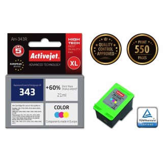 Activejet AH-343R Ink cartridge (replacement for HP 343 C8766EE; Premium; 21 ml; color)